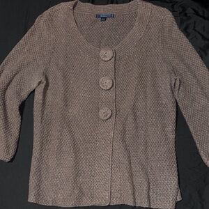Boden Women's Taupe Cardigan Sweater